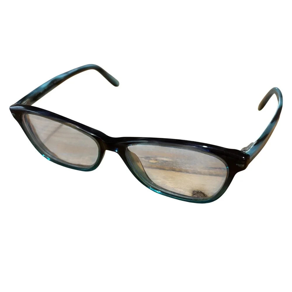 Maui Jim MJO2114 57A Teal Marble Eyeglasses Frames Italy 53-16-135 Womens